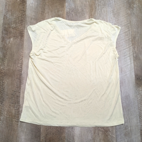 Nine West Light Yellow Top Cinched Shoulders - Picture 2 of 7